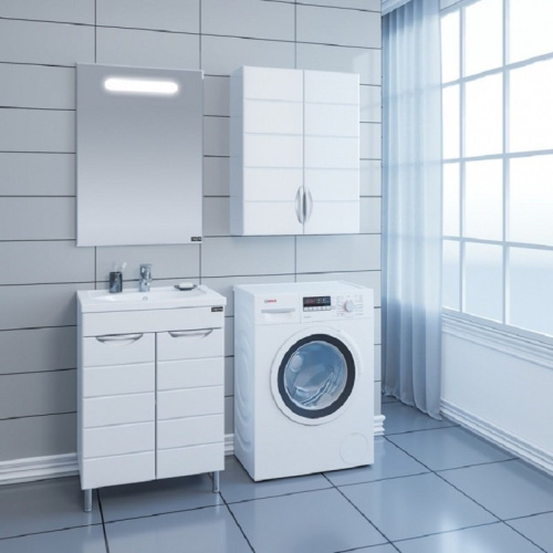 Шкаф СанТа Родос 406001 60х24х80 подвесной цвет белый - фото 3