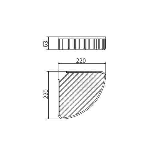 Полка в ванную комнату Fashun A5335 - фото 3
