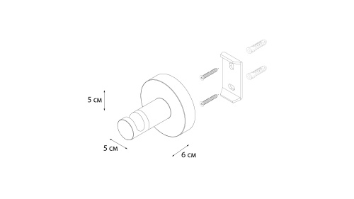 Крючок для ванной Fixsen Comfort chrome FX-85005 - фото 4