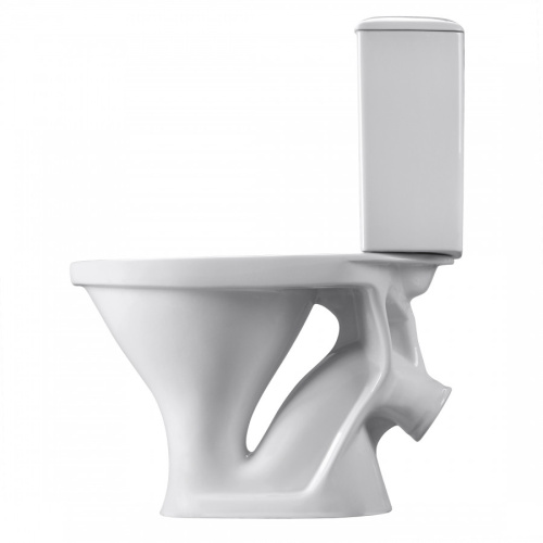 Унитаз-компакт напольный с бачком Santeri Вест 1P2018S0000BF белый с сиденьем каскадный смыв - фото 4
