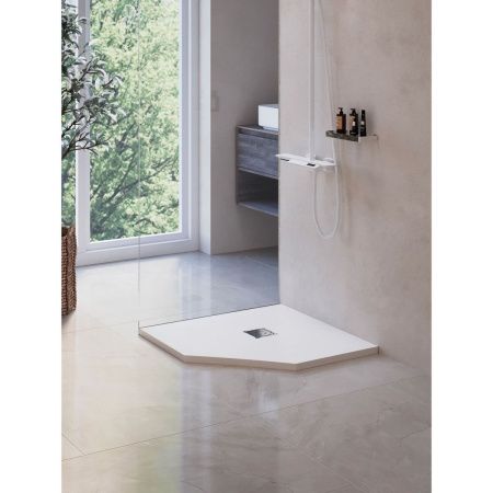 Душевой поддон из искусственного камня RGW Stone Tray 16155100-01 100х100 белый без ножек