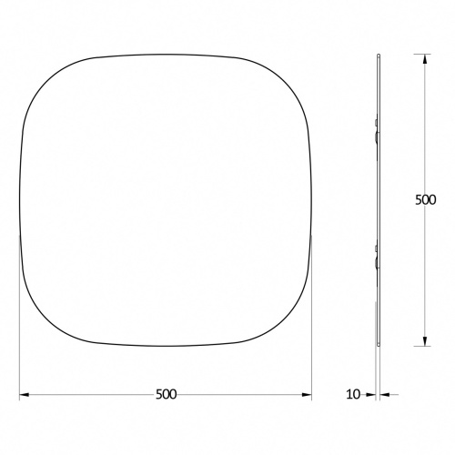 Зеркало в ванную Evoform Primary BY 0136 50х50 - фото 2