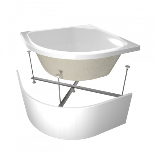 Душевой поддон Тритон Щ0000014179 90х90 акрил белый с каркасом - фото 3