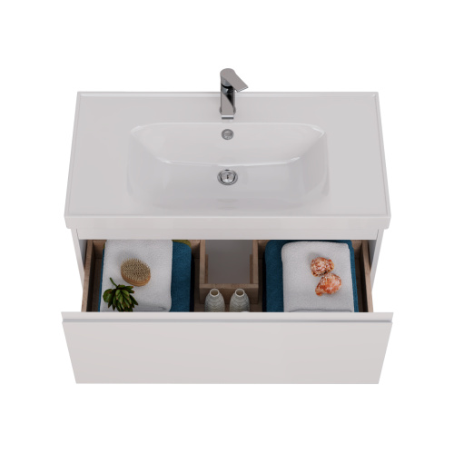 Тумба под раковину LeMark Veon Mini LM02VM90T 87х45х43 подвесная цвет белый - фото 3