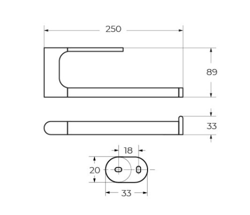 Полотенцедержатель Art&Max PLATINO AM-E-3980-MB - фото 2