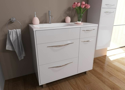 Тумба с раковиной Эстет Barcelona ФР-00003599 90х45х86 напольная цвет белый - фото 2