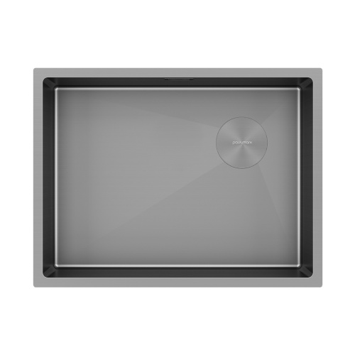 Кухонная мойка Paulmark NEXT-SKEW 58 UNI PM885844-MG 58х44 цвет матовый серый