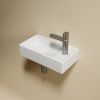 Раковина из сантехнического фарфора Ceramica Nova ELEMENT CN6051LMW 40х20 подвесная цвет белый 1 отверстие под смеситель
