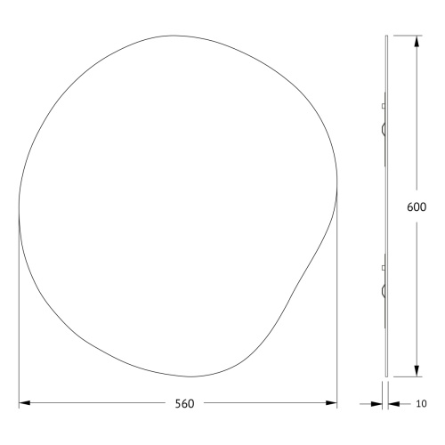 Зеркало в ванную Evoform Essence BY 0321 56х60 - фото 2