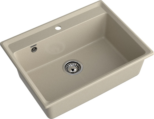 Кухонная мойка Granfest Level LV-660 топаз 66х50 цвет серый поверхность матовая - фото 2