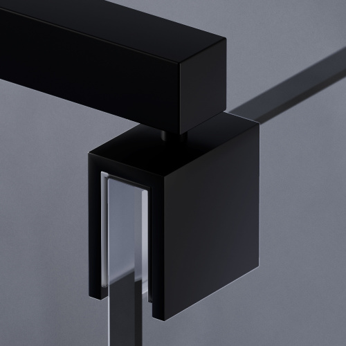 Душевая перегородка Am.Pm Func W84WI-90-F1-BTE 90х200 стекло прозрачное профиль черный - фото 3