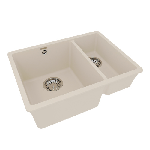 Кухонная мойка LeMark Sinara 550.2-u 9910084 55х42 цвет бежевый поверхность матовая - фото 2