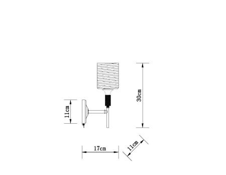 Бра Arte Lamp Maria (Мариа) A4536AP-1AB
