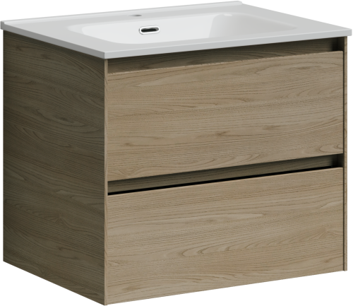 Тумба под раковину Sancos Cento CN60KE 59х45х50 подвесная цвет карпатская ель - фото 2