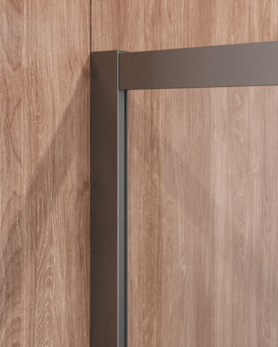 Душевой уголок Cezares MOLVENO MOLVENO-A-2-90-C-GM-IV 90х90 стекло прозрачное профиль оружейная сталь без поддона - фото 5