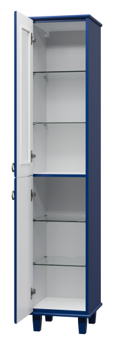 Шкаф-пенал Misty Версаль П-Вер05035-111ВСЛ 37х37х182 напольный - фото 4