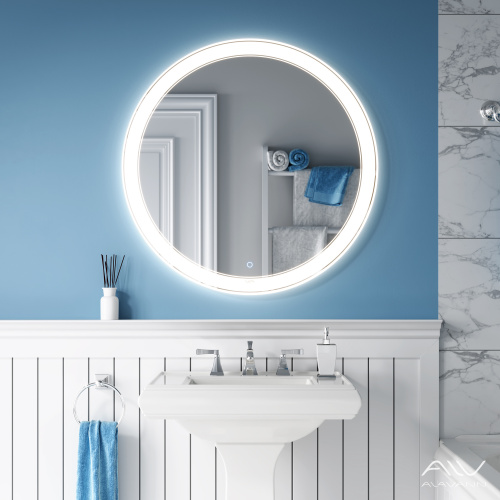 Зеркало в ванную Alavann Solis ALV0117009 80х80 цвет белый - фото 3