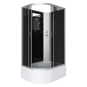 Душевая кабина Niagara Classic 25101434RBK 120х80 асимметричная без крыши ориентация правая