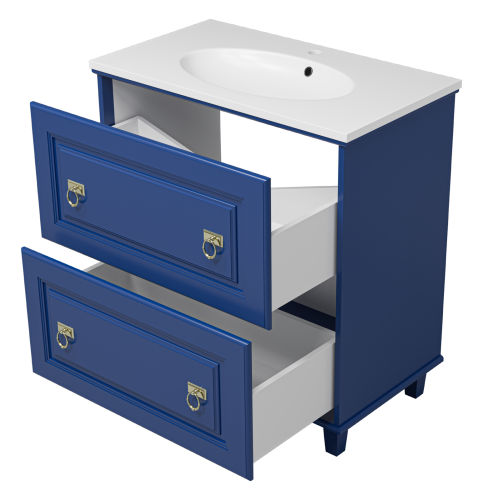 Тумба под раковину Misty Версаль П-Вер07080-11-12Я 79х45х86 напольная - фото 4