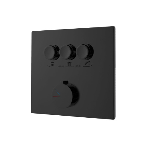 Смеситель для душа Vincea VSCV-431MB встраиваемый в стену черный матовый