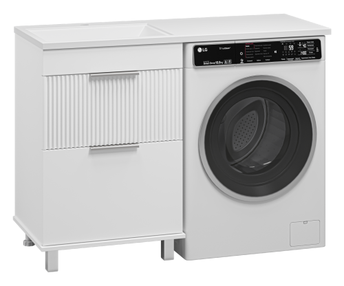 Тумба под раковину Brevita Enfida ENF-07060-012Я 58х48х76 напольная цвет белый - фото 4