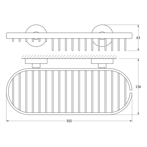 Полка в ванную комнату Artwelle Harmonie HAR 019 - фото 2