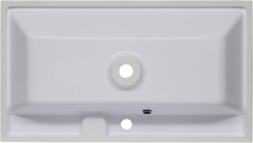 Раковина из литьевого мрамора Aquanet Орлеан 00179395 80х45 полувстраиваемая цвет белый 1 отверстие под смеситель - фото 3