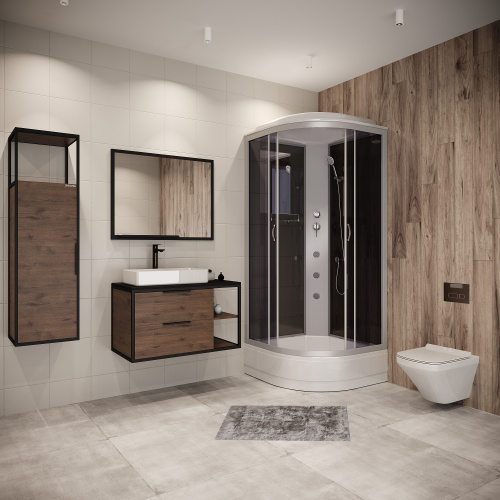 Душевая кабина Niagara Classic 35031434G 80х80 четверть круга с крышей ориентация универсальная - фото 3