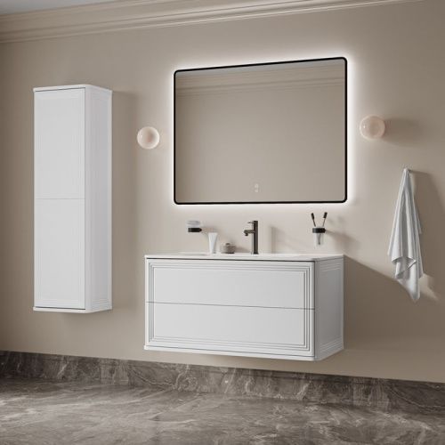 Тумба с раковиной IDDIS Oxford Neo OXN10W0i95K 101х47х50 подвесная цвет белый - фото 3