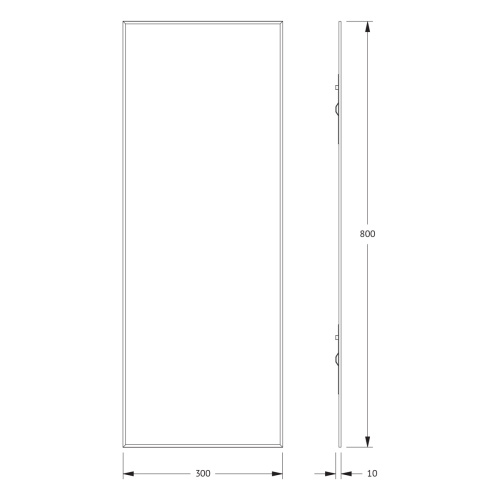 Зеркало в ванную Evoform Standard BY 0216 30х80 цвет хром - фото 2