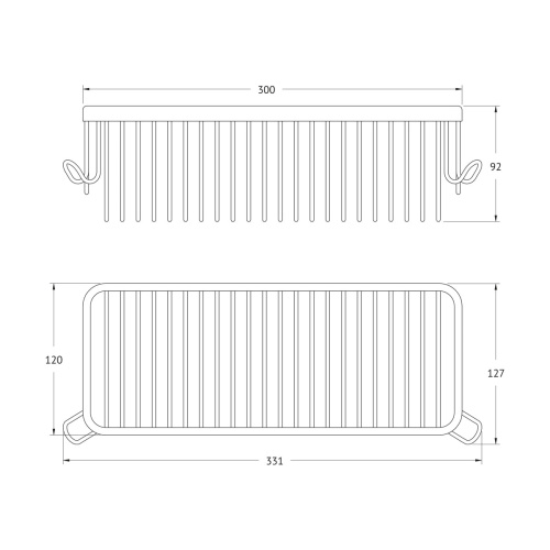 Полка в ванную комнату Artwelle Universell 4134 - фото 2
