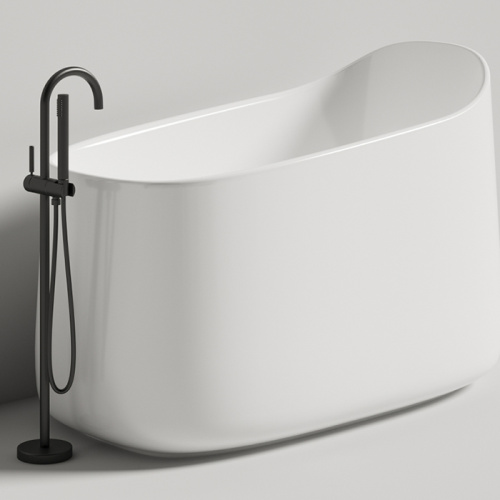 Ванна из литьевго мрамора Salini ORIENTE 1043101MF 140х80 отдельностоящая асимметричная - фото 5