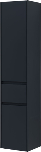 Шкаф-пенал Aquanet Бруклин 00310138 35х31х163 подвесной цвет черный - фото 5