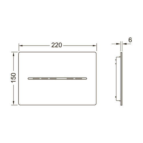 Панель смыва сенсорная Tece TECESolid 9240454 цвет нержавеющая сталь - фото 2