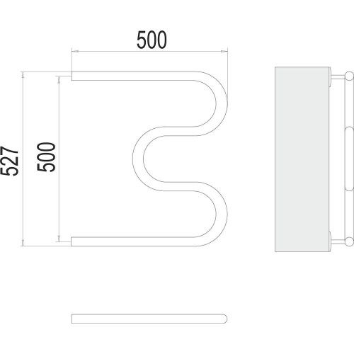 Полотенцесушитель Terminus 4620768880490 50х53 водяной хром - фото 3