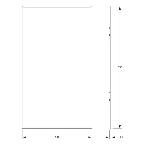 Зеркало в ванную Evoform Standard BY 0212 40х70 цвет хром - фото 2