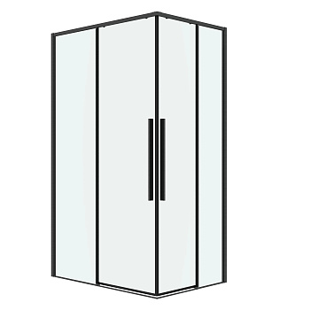 Душевой уголок Grossman Galaxy 300.K33.01.1190.42.00 110х90 стекло прозрачное профиль графит матовый без поддона