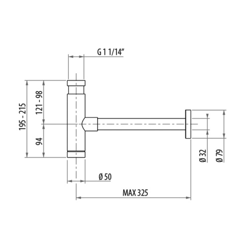Сифон для раковины Gattoni Accessori 0160/00C0 - фото 2