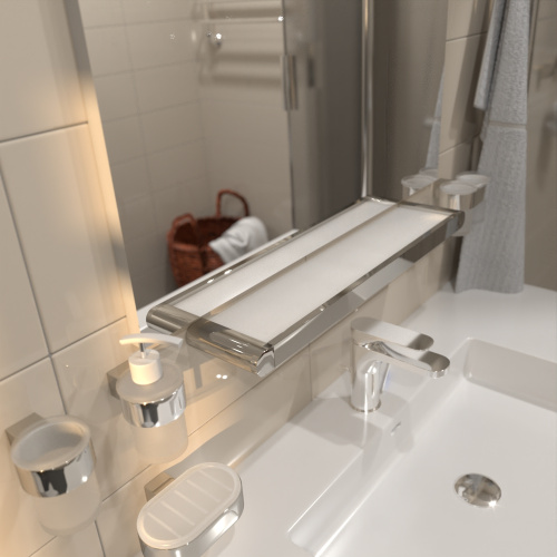 Полка в ванную комнату Altasan Лотос ЛТ70Х - фото 2