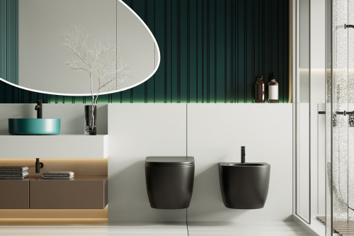 Биде ABBER Bequem AC1150MB подвесное - фото 2