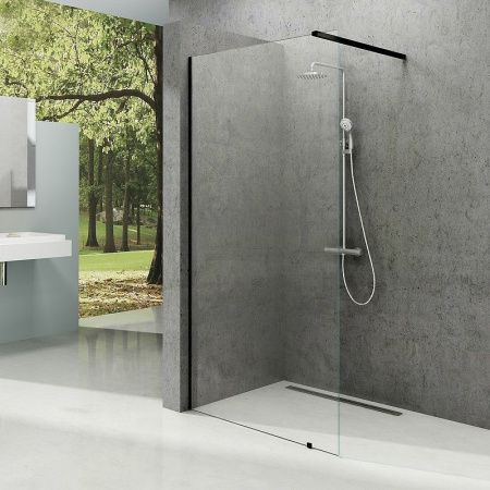 Душевая перегородка Ravak Walk-In GW9WA0300Z1 100х200 стекло прозрачное профиль черный