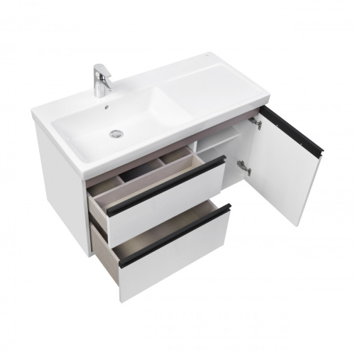 Тумба под раковину Roca Domi 7857626806 104х52х58 подвесная цвет белый - фото 3