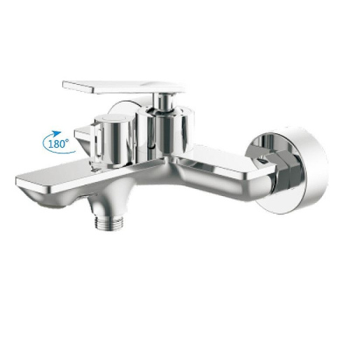 Cмеситель для ванны и душа Haiba HB60589 настенный хром - фото 2