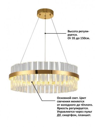 Люстра подвесная Natali Kovaltseva INNOVATION STYLE (ИННОВАТИОН СТЫЛЕ) INNOVATION STYLE 83010 - фото 3