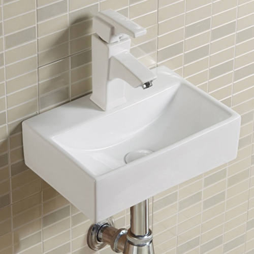 Раковина из сантехнического фарфора Melana A301-803 41х25 накладная цвет белый 1 отверстие под смеситель - фото 2