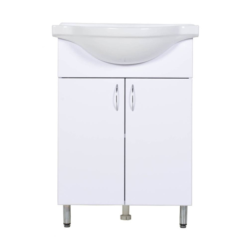 Тумба с раковиной Orange Лайт LA-60TUW+RA 60х43х83 цвет белый - фото 2