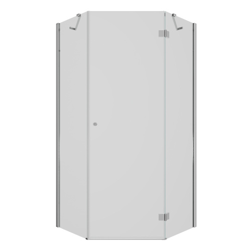 Душевой уголок Ambassador Diamond 12011112R 100х100 стекло прозрачное профиль хром глянцевый без поддона