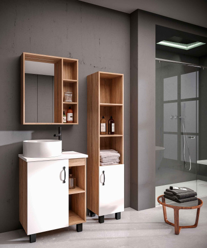 Столешница Grossman Флай 506001 57х39 накладная цвет белый - фото 3