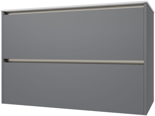 Тумба под раковину Allen Brau Activity 1.34014.PGM 100х46х65 подвесная цвет зеленый/платина - фото 2