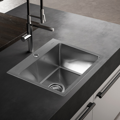 Кухонная мойка Melana ProfLine D5343H сатин 53х43 цвет сатин поверхность матовая - фото 3